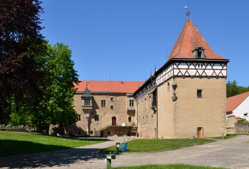 Former Water Castle Budyně Nad Ohri, Budyně nad Ohří, Czech Republic (Czechia)